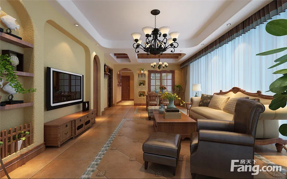 电视背景墙装修效果图大全2017图片 八种热门风格 总有一款适合你!