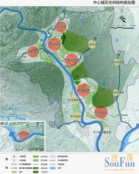 土地 土地资讯 宜昌市城市总体规划(2011-2030年(三)中心城区 中心