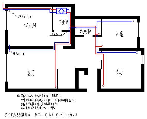 我家的兰舍新风系统是如何安装的