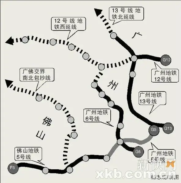 规划肥了金沙洲 广州12号线地铁拟延伸至南海