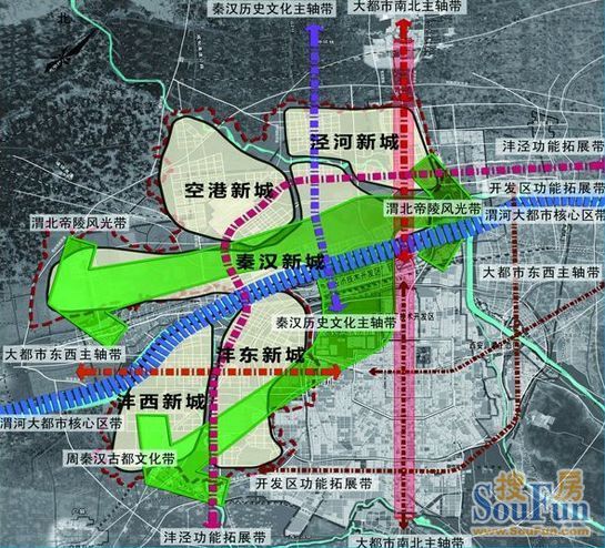 西咸新区沣东新城空间结构规划