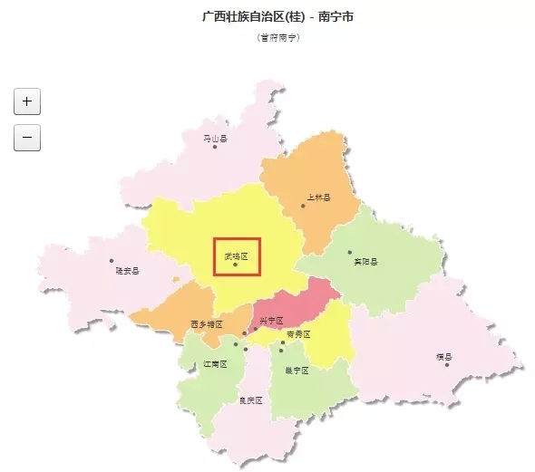 首版南宁七城区地图正式发布 地图版式横版变竖版