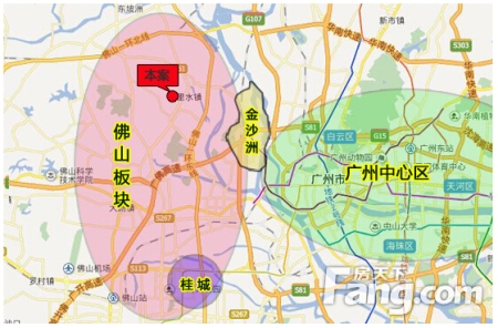 这一区域连接广州的主要交通干道首先是金沙洲大桥,将区域中