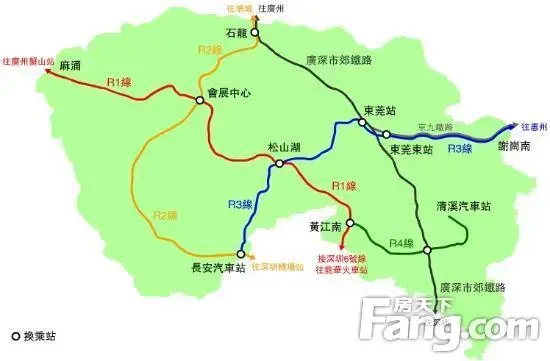 东莞轻轨路线图图片