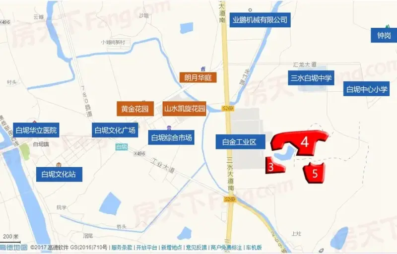 白坭镇推出科技大道3宗用地 起拍总价5.5亿元