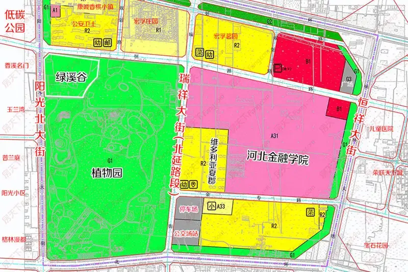 保定北二环植物园周边用地规划修改 这区域楼盘值得买