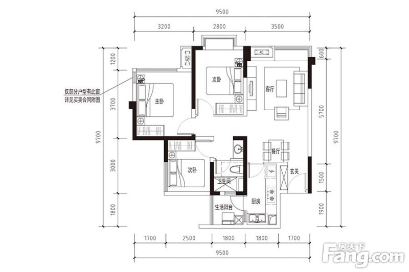 开发商 成都万科龙锦置业有限公司 开盘时间 户型 三居室(87